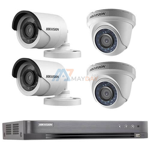 4 CCTV Camera Package - CCTV Security Surveillance Solutions for Home Offices Factory Installation - 1/1