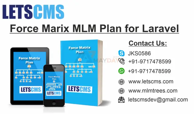 Force Matrix MLM eCommerce & Calculation, Matrix Compensation Plan, Repurchase Plan - 4/4