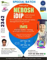 Enroll NEBOSH IDIP & Get IMS Internal audit Course FREE
