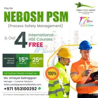 Enhance Your HSE Skills!! Join Our Virtual Live NEBOSH PSM Course from May 15th to May 25th