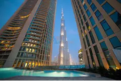 Investment opportunity right with a full view of Burj Khalifa and the fountain