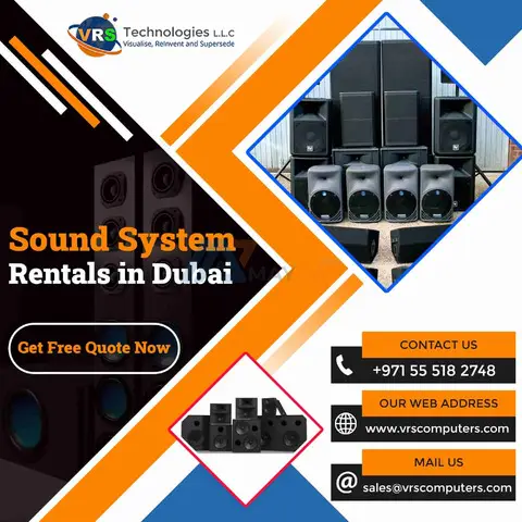 Sound System Rental Dubai - Speakers, DJ Equipment - 1/1
