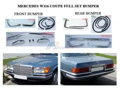 Mercedes W116 coupe bumpers EU style (1972-1980) - 1