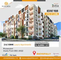 3 bhk flats for sale in bachupally | Sujay infra