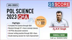 PSIR Q&A 2023, IAS Mains Test Series 2023, Political Science Question & Answer - GS SCORE