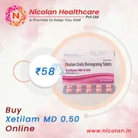 Order Xetilam MD (Etizolam )0.50mg Tablet Online - 1