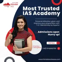 Get admissions for IAS classes with the Best IAS coaching in Bangalore.