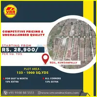 hmda plots for sale in keesara  | VRR Constructions - 1