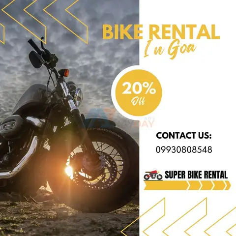 Rent a bike in Goa - Super Bike Rental in Goa - 1
