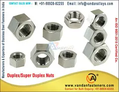 Stainless Steel Fasteners Hex Bolts Nuts Washers