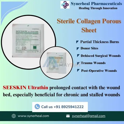 Seeskin Ultrathin Collagen Dressing: Advanced Wound Care Solutions. - 1