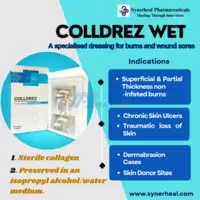 CollDrez Wet: Advanced Burn Treatment with Sterile Wet Collagen Sheets - 1