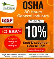 Limited time offer OSHA 30 hours course in Jubail - 1