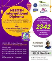 Calling all Safety Professionals and NEBOSH IGC Passers!!