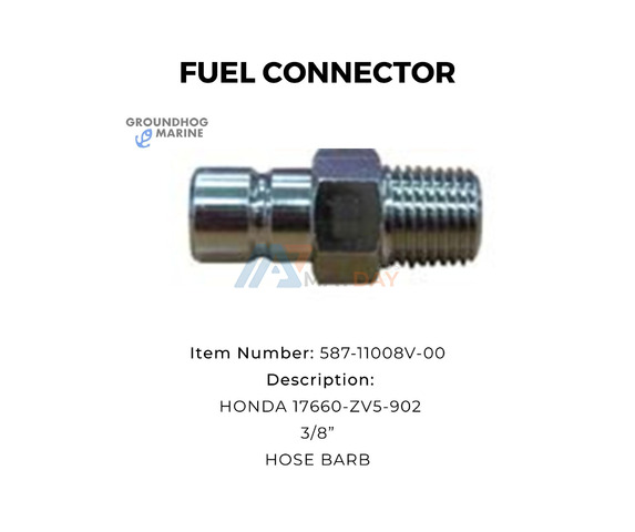 FUEL CONNECTOR // Boat FUEL CONNECTOR // Marine Hardware FUEL CONNECTOR - 1