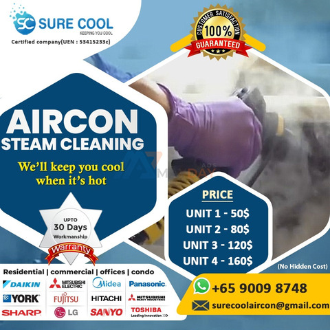 Aircon Steam Cleaning Singapore - 1/1