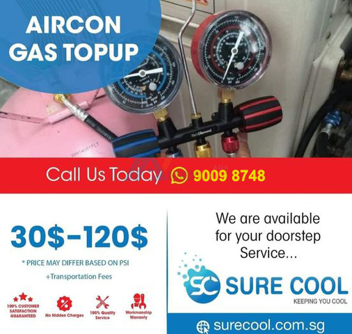 Aircon Gas Top-up Price - 1/1
