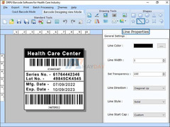 Healthcare Industry Barcode Label Software - 1