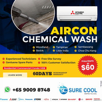 Mitsubishi Aircon Chemical Wash Service Singapore - 1