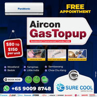 Panasonic Aircon Gas Top Up Service Singapore
