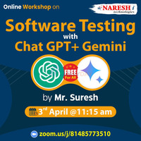 Free Online Workshop on Software Testing with Chat GPT+Gemini - NareshIT - 1