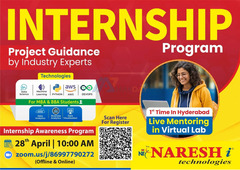 Free Internship Awareness Program in Naresh I Technologies - 1