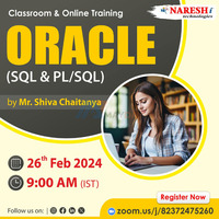 ORACLE [SQL & PL/SQL] Online Training in Hyderabad -NareshIT