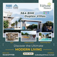 Exclusive 3BHK and 4BHK Duplex Villas with home theater