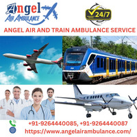 Angel Air and Train Ambulance Service in Guwahati Offers Reliable Medical Equipment