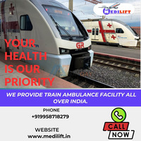 Medilift Train Ambulance Services In Mumbai Provide Complete Life Support Medical Facilities