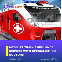 Medilift Train Ambulance Services In Kolkata Transfer Patient With Specialized Doctor